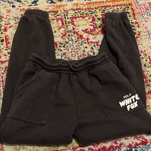 White Fox Boutique Black Joggers